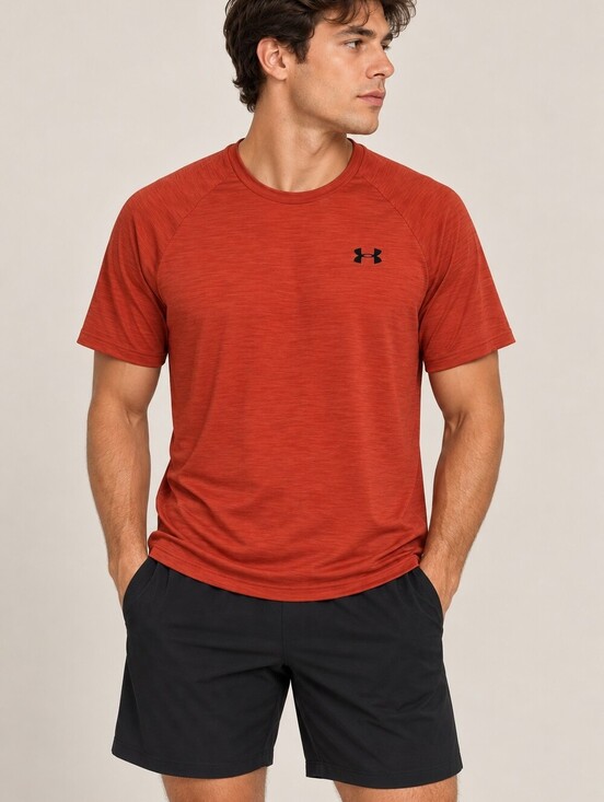 Under Armour Other - Under Armour Men’s Rust Orange/red Short-Sleeve Gym Athletic Tee